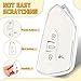 FT FUNTOR Key Fob Cover for Volkswagen,Soft TPU Full Protection Case Compatibale With VW Golf GTI Atlas Skoda Octavia ID3 ID4 MK8 (White, 4 Buttons)