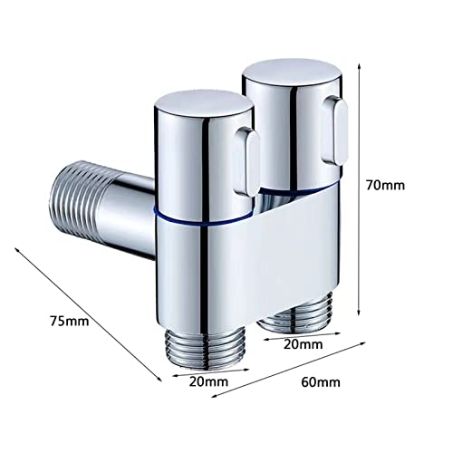 Valve d'angle 3 voies G1/2 pour installer une douchette dans vos toilettes