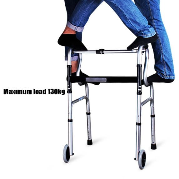 Andador para Ancianos,Andador for Adultos con 4 Ruedas for Personas Mayores,Andador Ligero De Aluminio, con 4 Ruedas