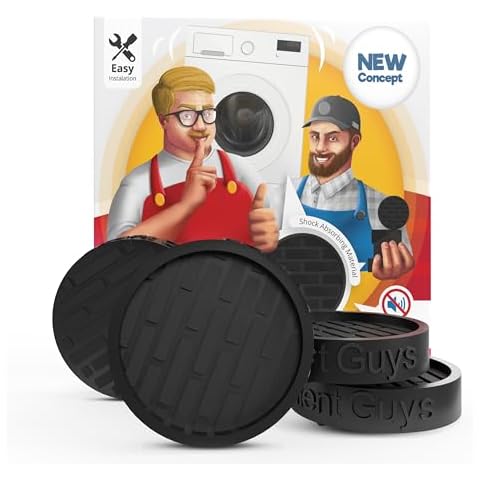 Silent Guys Anti Vibration Pads for Washing Machine 4 pcs Anti Vibration Mat Washing Machine Mat Anti Vibration Pads for Washer Vibration Pad Rubber Mat for Washer and Dryer Washing Cover