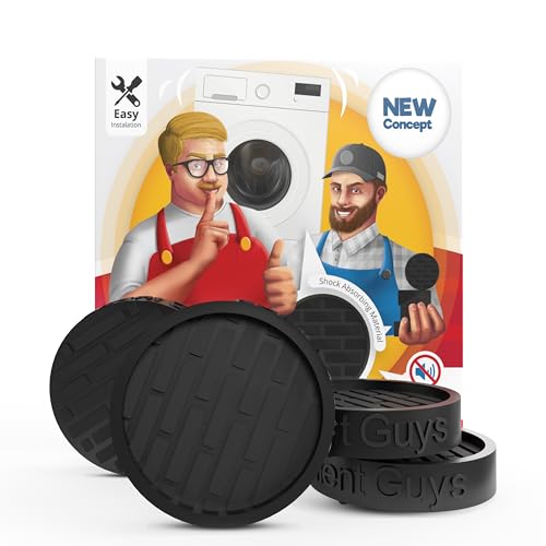 Silent Guys Anti Vibration Pads for Washing Machine 4 pcs Anti Vibration Mat Washing Machine Mat Anti Vibration Pads for Washer Vibration Pad Rubber Mat for Washer and Dryer Washing Machine Stabilizer