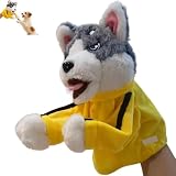 Kung Fu Husky Boxpuppen, Tier Boxhandschuh Hand Puppen, Interaktive Punching Boxing Hand Puppet Gloves mit Sound, lustiges Boxing Spielzeug als Geschenk für kleine Hunde und Katzen (A)