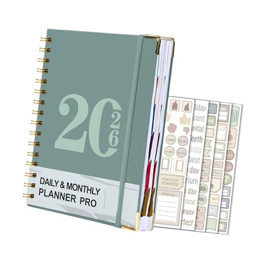 Carnet de notes pour planification détaillée 2026 agenda pro