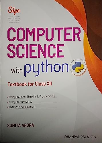 COMPUTER SCIENCE WITH PYTHON TEXTBOOK FOR CLASS XII : Amazon.in: Books