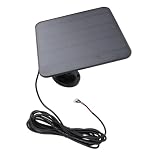 SENECESLI Solar Camera Charger with 360° Rotating Solar Panel 5W 6V for Video Doorbell IP65 Waterproof with 9.8ft Cable Outdoor Camera Charger