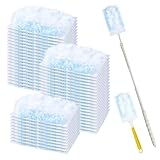 62 Stück Staubmagnete, Kompatibel mit Swiffer Staubmagnet Nachfüllpack, Einweg Magnetischer Feder-Staubwedel, Staubwedel Mit Teleskopstange, Zur Reinigung Von Staub/Haaren (60 Ersatzlappen + 2 Griffe)
