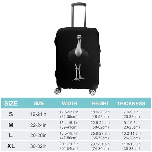 Ostrich Travel Luggage Cover Washable Suitcase Protector Baggage Covers for Women Men M2