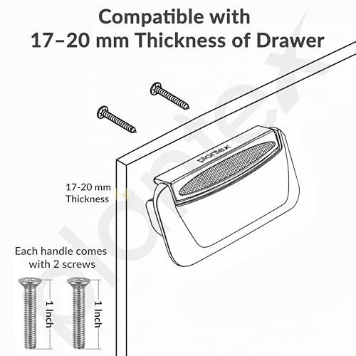 Image of Plantex Drawer Kadi /3 Inch Chest Handle for Drawer /Rectangular Cabinet Kadi /Pull-Push Kadi for Home /Office Drawer - Pack of 1 (DTK-295, Rose Gold)