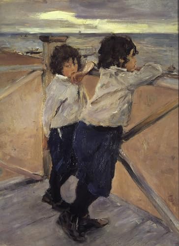 Enfants de Valentin Aleksandrovitch Serov impression sur toile 60x90cm décoration
