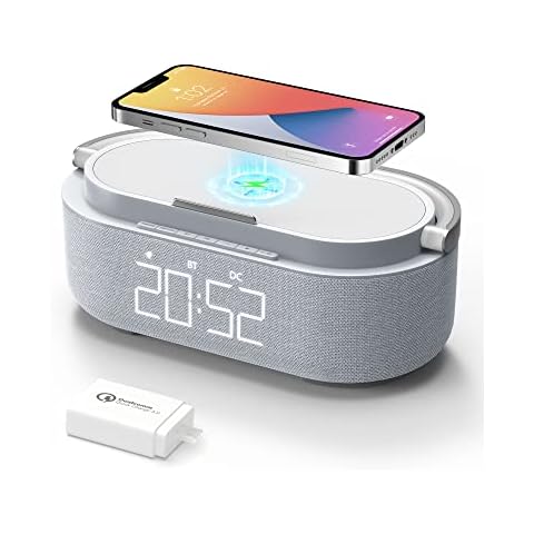 Radio Despertador COLSUR con Carga Inalámbrica y Bluetooth Cover