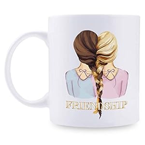 Best Friend Gifts for Women – Birthday Gifts for Women, Christmas Gifts for Women, Unbiological Sister Gifts, 11 OZ Coffee Mugs for Women, Friend, Sister, Classmate, Colleague