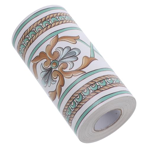 Zerodeko Peel and Stick Wall Border Trim Wallpaper Sticker Self-Adhesive PVC Material, Wear Resistant and Removable, 10cm X 10m, for Decorating The Wall Border of Living Room and Kitchen