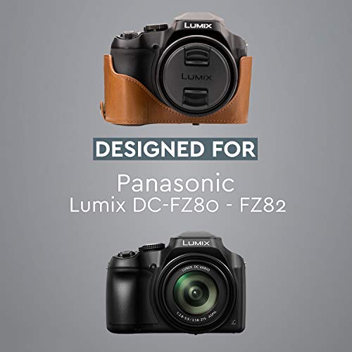 Funda de Cuero MegaGear para Panasonic Lumix DC-FZ80 y FZ82 miniatura 7