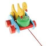 Ziehen Sie die Schnur, das Auto läuft und die Ente schlägt die Trommel wie ein Entenpeckreis mit einem großartigen und lebendigen Sound!