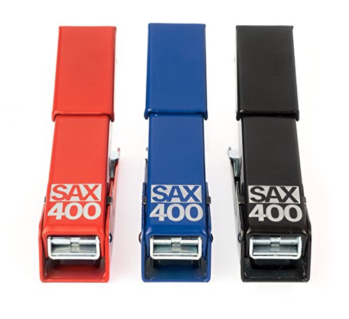SAX FROG 400 Hefter - Klassisches Heftgerät | Komplett aus Metall | Sehr robust und langlebig | 10 Jahre Garantie