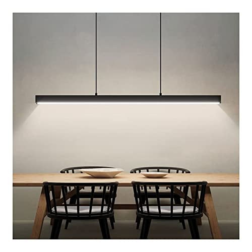 Lampe suspendue LED en aluminium, suspension linéaire minimaliste au design nordique