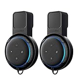 [2 Pack] Proud Bird Wall Mount Outlet Holder Hanger for Echo Dot 3rd Gen and JBL, Xiao Du, DingDong, Mi Ai, Sound Enhanced for Your Smart Home Speaker with Wire Saving Function