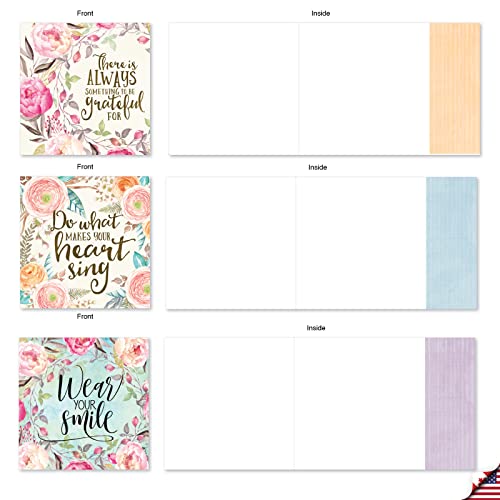 Nobleworks - Words Of Encouragement - Assortment Of 10 Blank Inspirational Friendship Cards With Envelopes (4.8 X 6.6 Inch) Acq4979Frb-B1X10 #TOP3