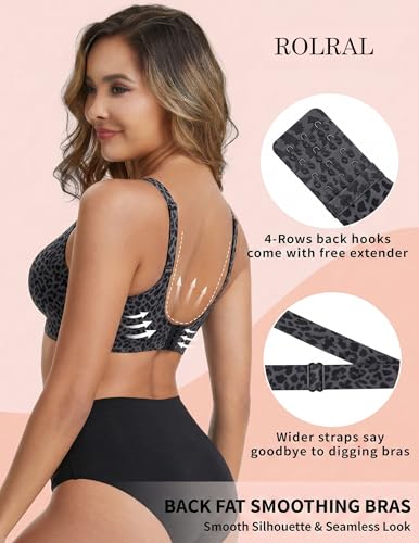 Image of Womens Deep V Wireless Bra No Underwire Seamless Comfort Support Tshirt Push Up Bralette for Everyday /Sleep