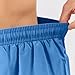 Mens Athletic Workout Running Shorts with Mesh Lining and Pockets Summer Beach Vacation Drawstring Waist Short Pants Sky Blue