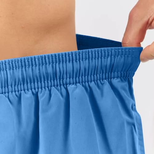 Mens Quick Dry Swimming Shorts with Mesh Pocket Stylish Casual Elastic Waist Swim Trunks Summer Beach Board Shorts3