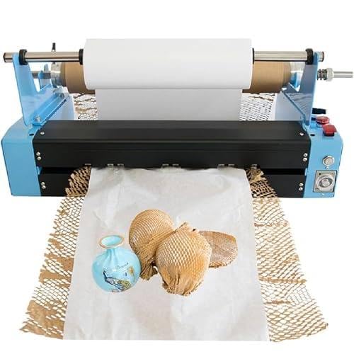 Podajnik Papieru Pakowego W Rolkach O Strukturze Plastra Miodu, Automatyczny Podajnik Papieru, Regulowany Naciąg/Prędkość 0-25 M/Min, Podajnik Do Opakowań Papierowych