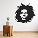 Stickers Bob Marley - A114 - Noir - 57x57 cm