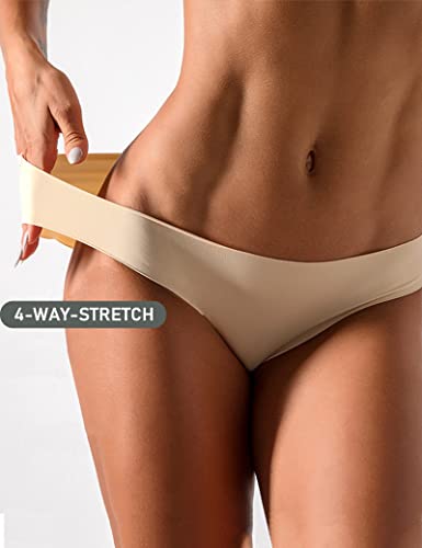 Kiench Teens Girls Seamless Underwear No Show Bikini Panties Tagless 6-Pack4