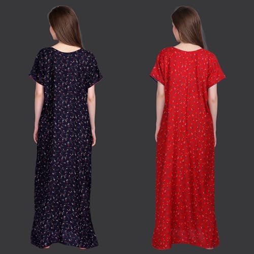 Image of Women's Alpine Floral Print Maxi Night Gown