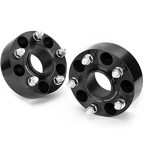 Image of dynofit 2in Wheel Spacers 5x5 for 2007-2018 Wrangler JK /JKU, 5x127mm Hub-Centric 71.5mm Thread 1 /2 inch-20 for 1999-2010 Grand Cherokee WJ /WK, 2005-2010 Commander XK, Real Forged Aluminum Spacer, 4Pcs
