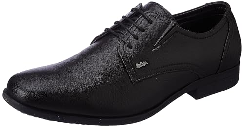 Image of Lee Cooper LC2157B3R Men's Leather Derby Formal Shoes | Lightweight, Comfortable & Stylish Lace-Ups for Office, Business