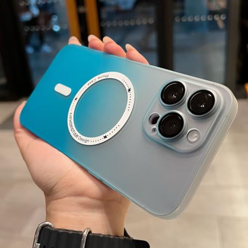 Étui magnétique iPhone 13 PC dur couverture mate protecteur objectif