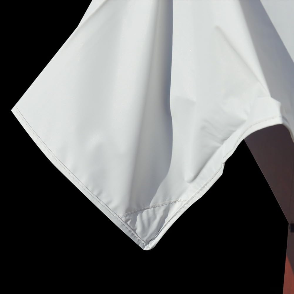 Billardtisch-Abdeckung, PVC und Fiberglas-Material für Snooker- und Tennistische (276 x 169 cm, weiß)