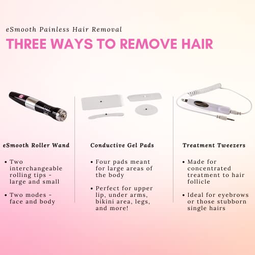 Verseo-eSmooth-Electrolysis-Permanent-Hair-Removal-Epilation-Roller-Pen-Painless-Hair-Removal-for-Women-Men-Epilator-Hair-Remover-Safe-for-ALL-Skin-Colors-and-Hair-Colors-No-Pain-No-Scarring