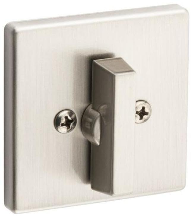 Kwikset 663SQT Privacy One Sided Deadbolt from The Signature Series - Satin Nickel