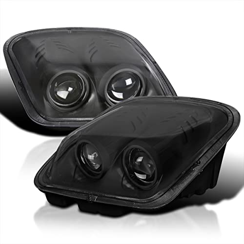 SPEC-D TUNING Black Projector Headlights Head Lamps Compatible with 1997-2004 Chevy Corvette C5 Left + Right Pair Headlamps Assembly