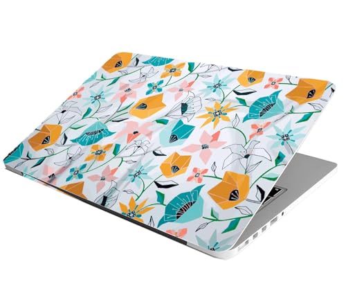 Image of Full Laptop Skin Bubble-Free HD Quality Sticker for Laptops Upto 15.6 inch Compatible with Apple /Dell /HP /Lenovo /Acer /Asus /Sony (Dustproof|Waterproof|Scratchproof|Reusable)-Tulip FL1