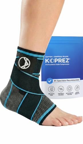 Koprez Plantar Fasciitis Sleeve - Plantar Fasciitis Relief, Plantar Fasciitis Socks, Ankle Compression Sleeve, Ankle Support for Women, Plantar Fasciitis Brace, Ankle Sleeve, Ankle Support Men