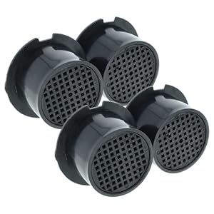 vhbw 4X Air Filter Replacement for Miele 5466530, 9447050 for Fridge - Activated Carbon