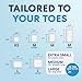 Dr. Frederick's Original Gel Toe Tubes 12 Piece Variety Pack - Small, Medium and Large Sizes - Toe Protectors & Separators for Calluses - Blisters - Corns