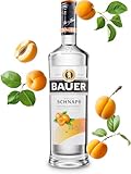 Bauer Marillenschnaps - Der Geschmack des Sommers in seiner schönsten Form - Obstbrände aus Österreich seit 1920 - Marillenbrand Geschenk Idee (1 x 1,0 L)