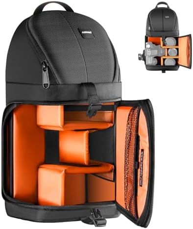 Neewer Professional Camera Sling Backpack for Nikon Canon Sony and Other DSLR and Lens, Tripod, Other Accessories, Waterproof and Anti-Tear Bag with Padded Partitions
