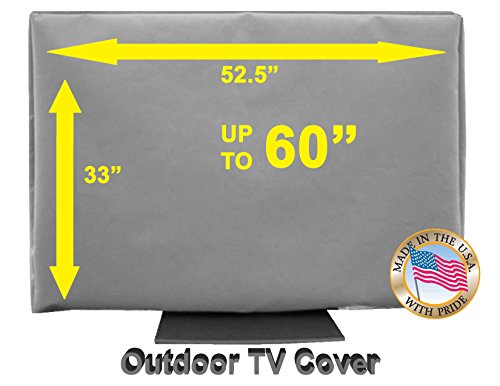 55" Outdoor TV CoverTop Premium Quality Weather Resistant Soft Non Scratch Interior Made