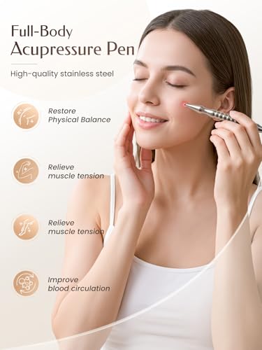 image for tophld Acupuncture Pen, Premium Stainless Steel Acupressure Pen for Mu