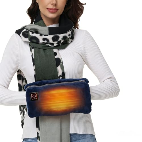 SNZ Portable Hand Warmers, Graphene Handwarmers Pouch, Heating Pad 3 Levels Heating Fast Heat, Electric Hand Warmer for Camping, Outdoor Activities (Without Batteries)