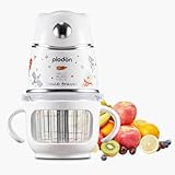 PLODON Baby Food Maker - Food Puree Processor, Fruits, Vegetables, Meats and Potatoes Mini Food Blender, Suitable for Avocados, Grapes and Strawberries Space Silver, 10 oz Gift Package