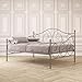 DHP Victoria Full Size Metal Daybed, Pewter