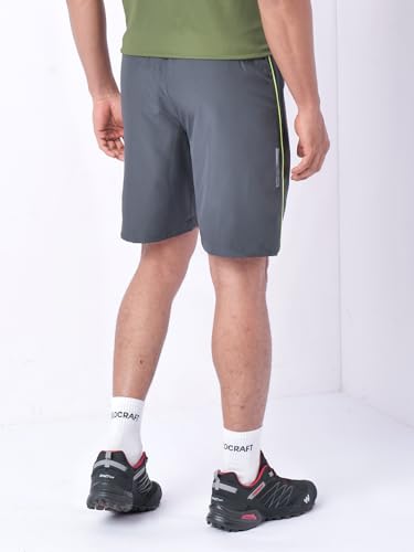 Image of Wildcraft Men's Solid Regular Fit Shorts| Mid Waist with Adjustable Drawcord