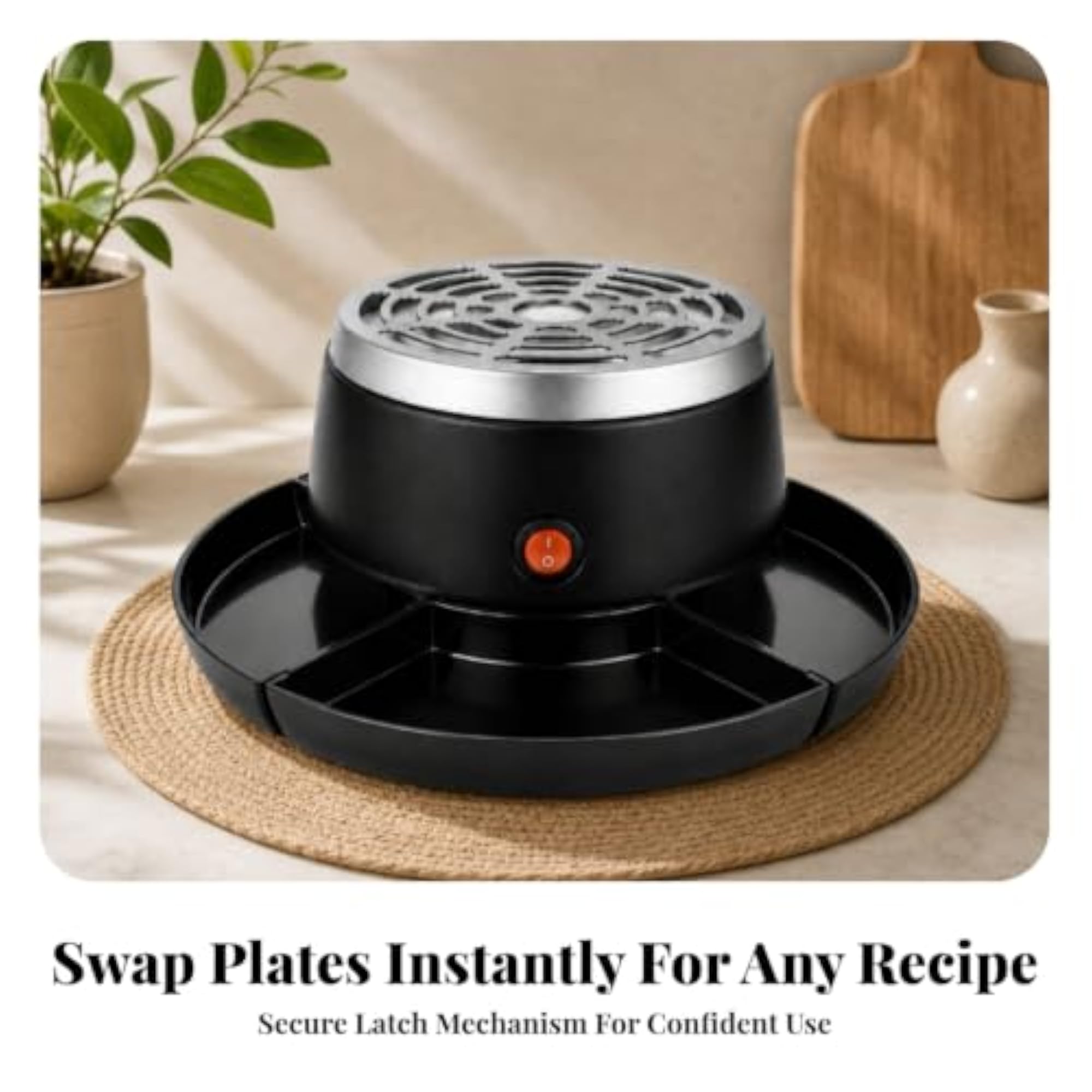 Compartmentalized Electric Chocolate Melter with Serving Tray
