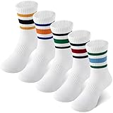 HONGTEYA Kids Socks For Girls Boys Youth Cotton Crew...